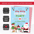kids christmas party invitation template